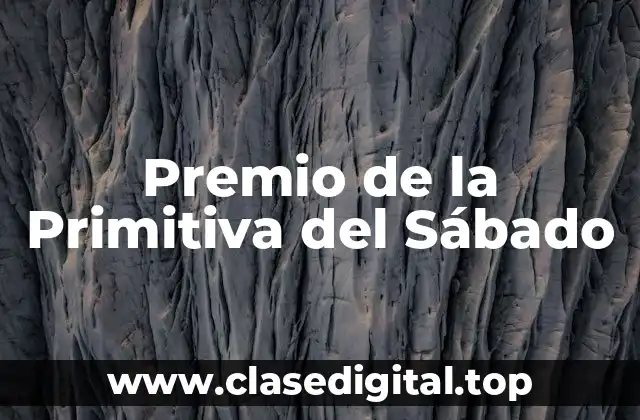 Premio de la Primitiva del Sábado