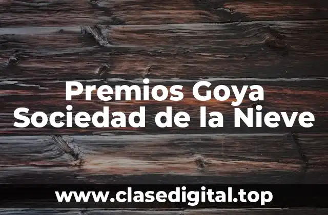 Orígenes de los Premios Goya