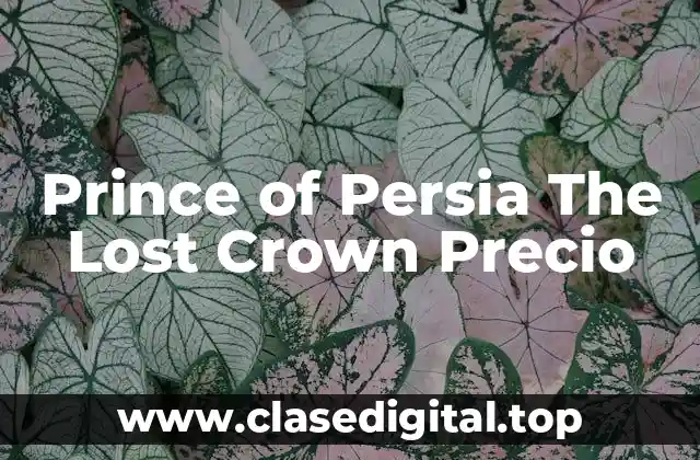 Prince of Persia The Lost Crown Precio