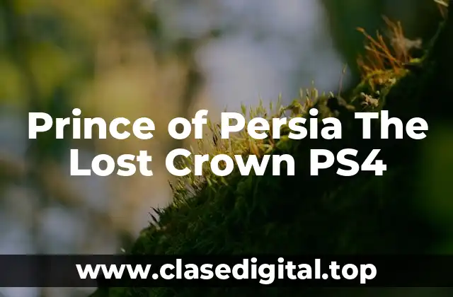 Prince of Persia The Lost Crown PS4
