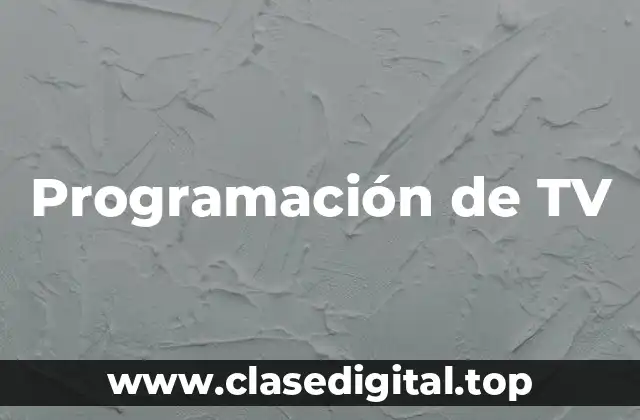 Programación de TV
