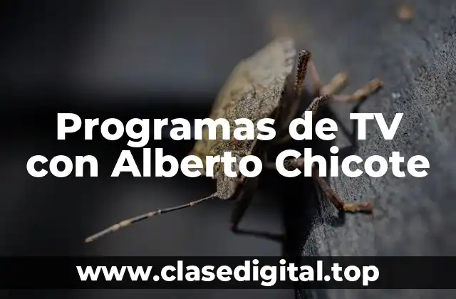 Programas de TV con Alberto Chicote