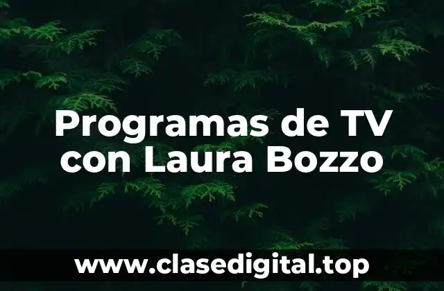Programas de TV con Laura Bozzo