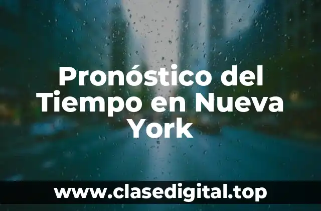 ¿Cuál es el Clima en Nueva York durante Todo el Año?