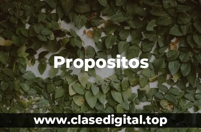 Propositos