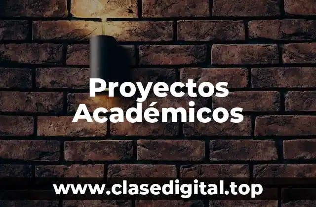 Proyectos Académicos
