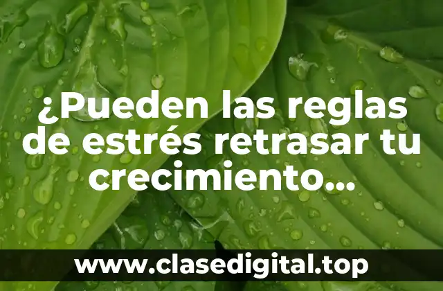 Cómo el estrés afecta la motivación y la productividad