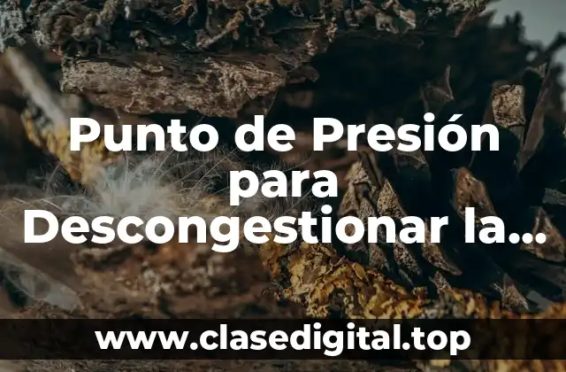 Punto de Presión para Descongestionar la Nariz