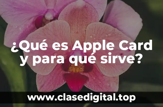 ¿Qué es Apple Card y para qué sirve?