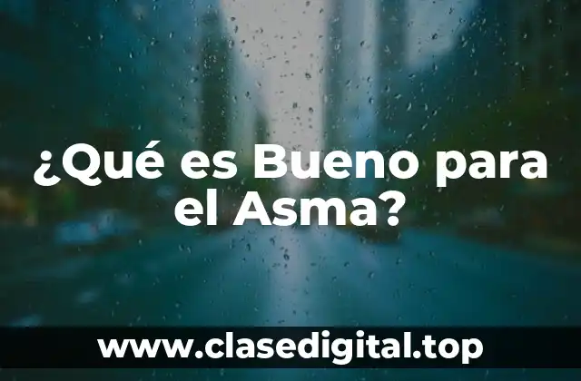 ¿Qué es Bueno para el Asma?