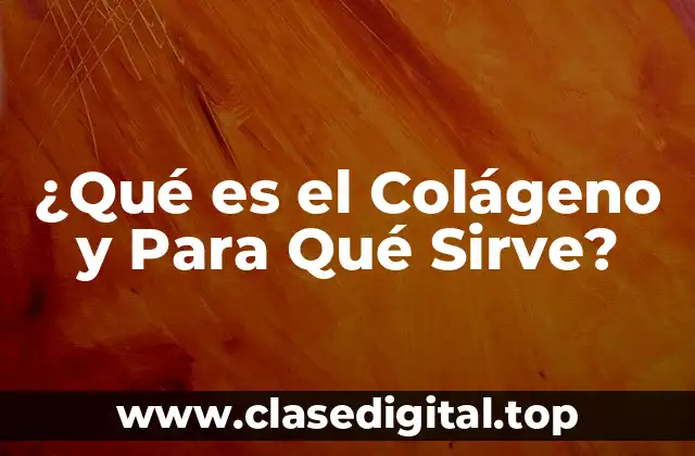 ¿Qué es el Colágeno y Para Qué Sirve?