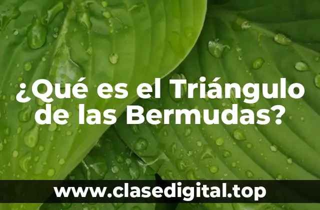 ¿Qué es el Triángulo de las Bermudas?