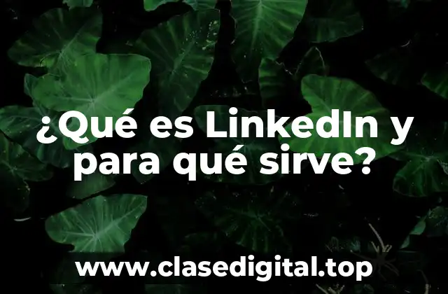 ¿Qué es LinkedIn y para qué sirve?