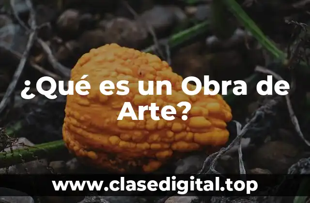 ¿Qué es un Obra de Arte?