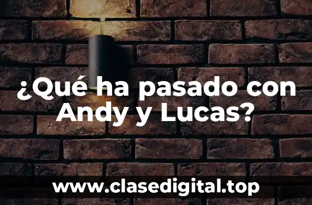 ¿Qué ha pasado con Andy y Lucas?