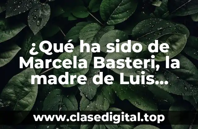 ¿Qué ha sido de Marcela Basteri, la madre de Luis Miguel en la actualidad?