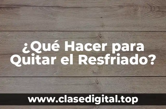 ¿Cuáles son los síntomas del resfriado?