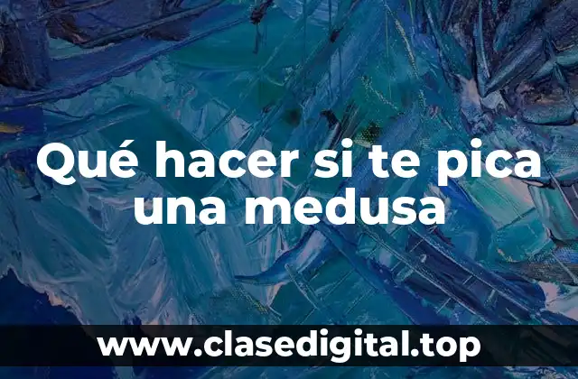 Cómo reconocer una picadura de medusa