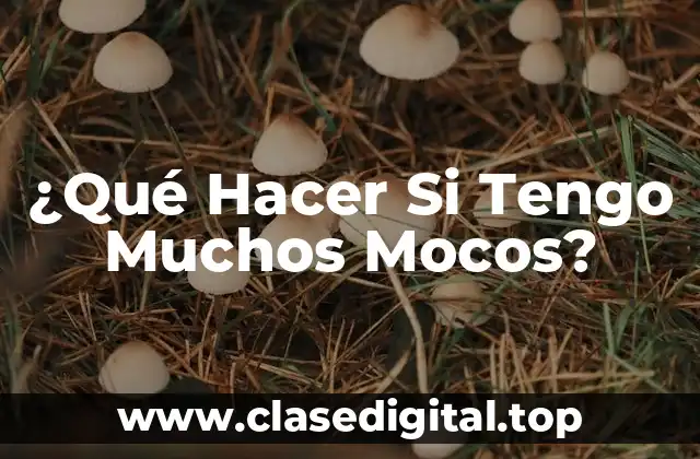¿Qué Hacer Si Tengo Muchos Mocos?