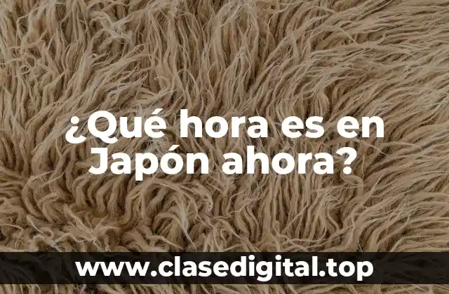¿Qué hora es en Japón ahora?