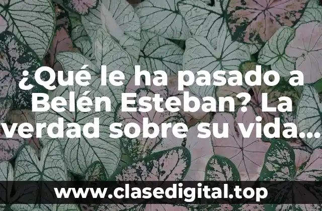 ¿Qué le ha pasado a Belén Esteban? La verdad sobre su vida y carrera