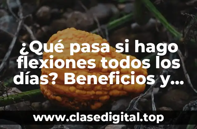 ¿Qué pasa si hago flexiones todos los días? Beneficios y riesgos