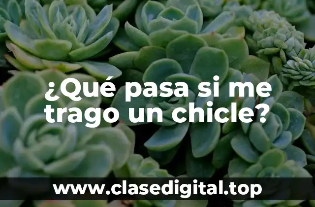 La composición de los chicles