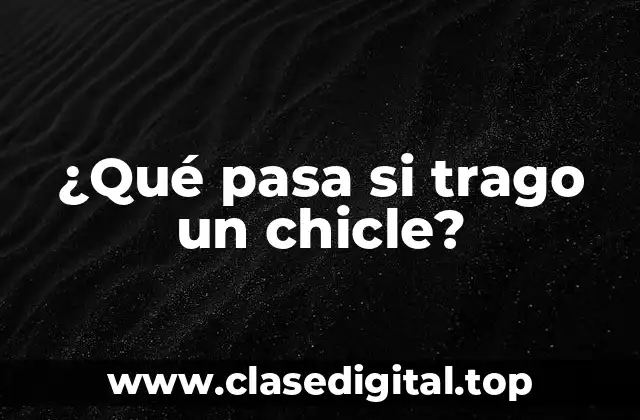 ¿Cuál es la composición química de un chicle?