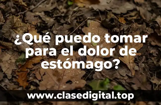 Remedios naturales para el dolor de estómago