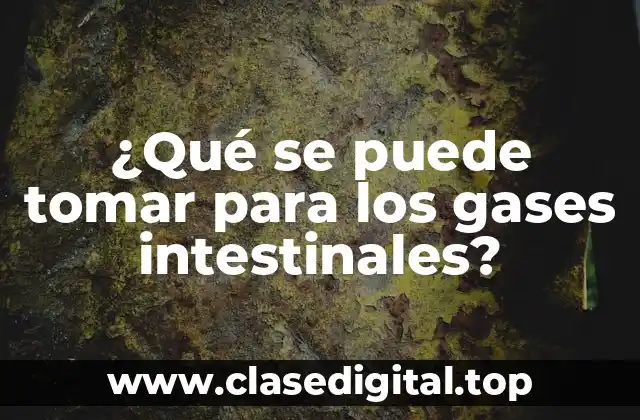 ¿Qué se puede tomar para los gases intestinales?