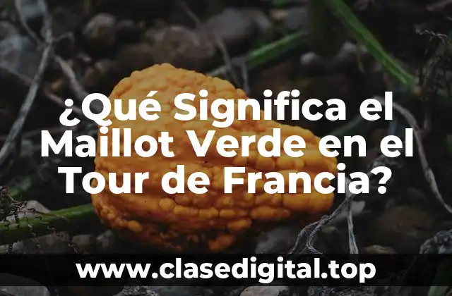 ¿Qué Significa el Maillot Verde en el Tour de Francia?