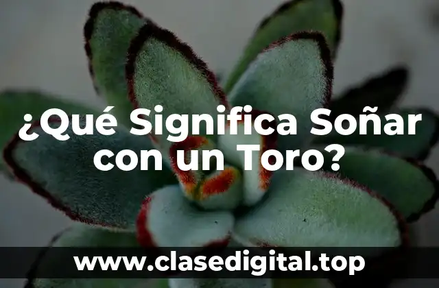 ¿Qué Significa Soñar con un Toro?