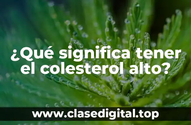 ¿Cuáles son los niveles normales de colesterol?