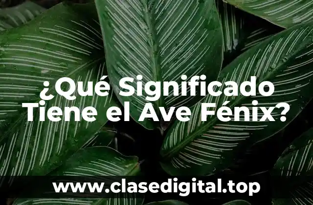 Orígenes del Mito de la Ave Fénix