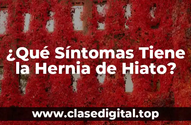 ¿Qué Causa la Hernia de Hiato?
