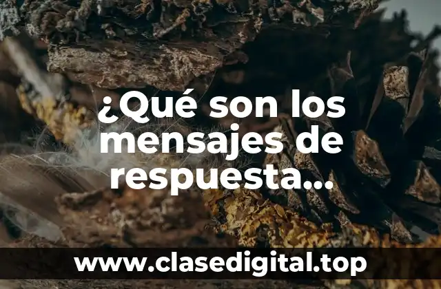 ¿Qué son los mensajes de respuesta automática?