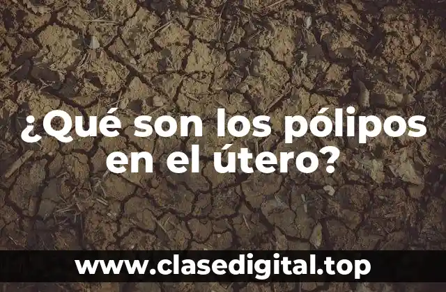 ¿Qué son los pólipos en el útero?