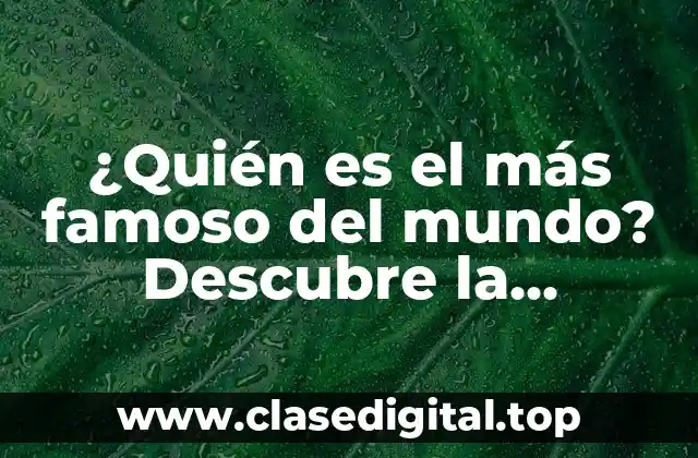 La medida de la fama