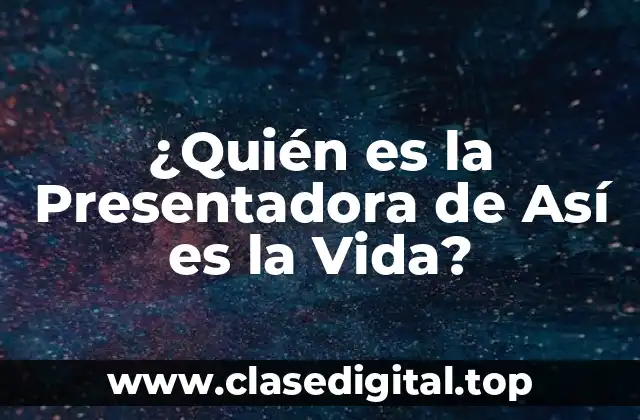 La Trayectoria de la Presentadora