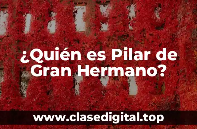 ¿Quién es Pilar de Gran Hermano?