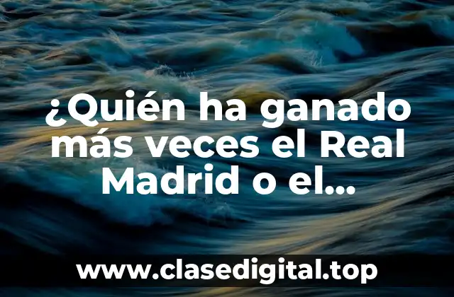 ¿Quién ha ganado más veces el Real Madrid o el Manchester City en Europa?