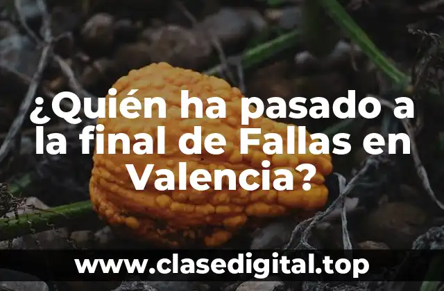 ¿Quién ha pasado a la final de Fallas en Valencia?