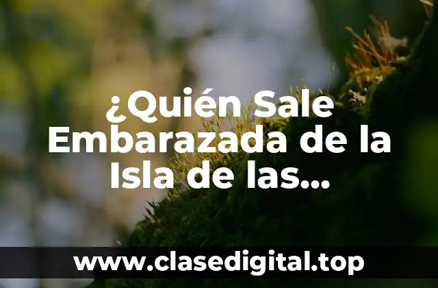 ¿Quién Sale Embarazada de la Isla de las Tentaciones 7? Descubre la Sorprendente Respuesta