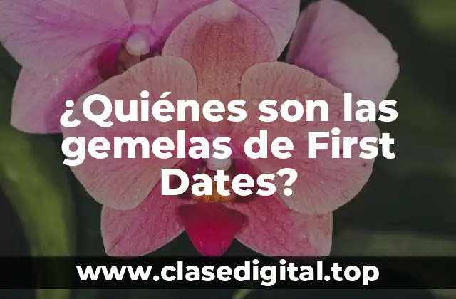 ¿Quiénes son las gemelas de First Dates?