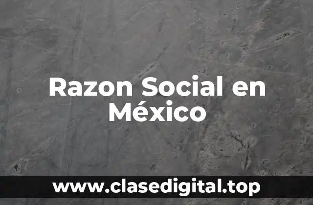Razon Social en México