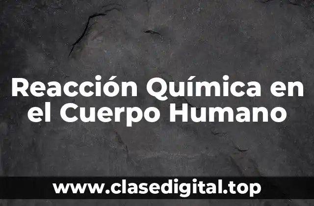 Reacción Química en el Cuerpo Humano
