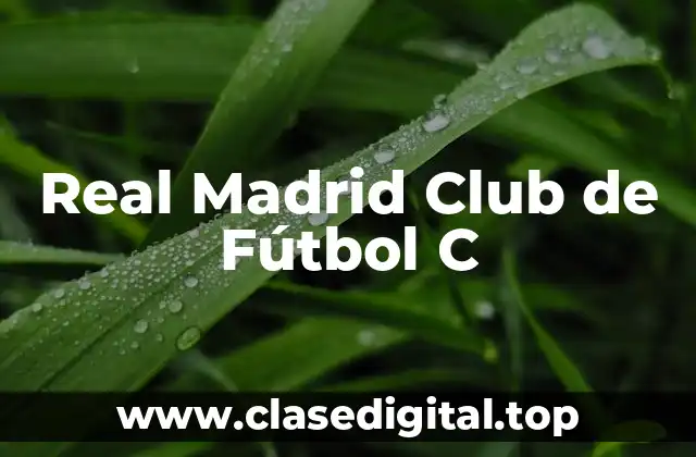 Real Madrid Club de Fútbol C