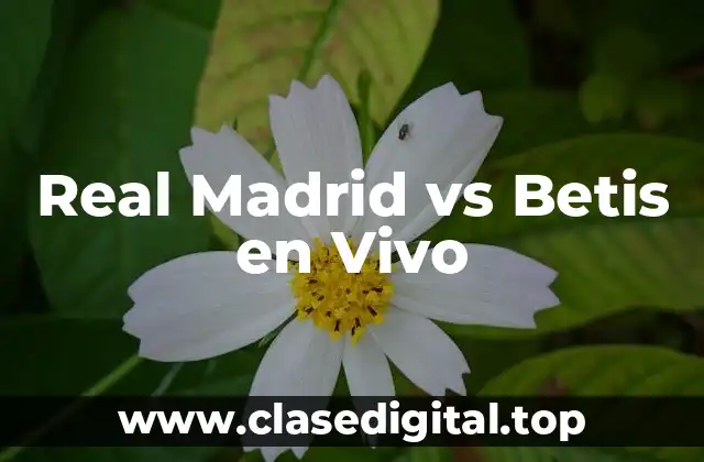 Real Madrid vs Betis en Vivo