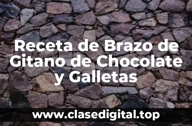 Receta de Brazo de Gitano de Chocolate y Galletas
