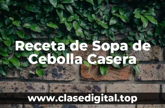 Orígenes y Historia de la Sopa de Cebolla
